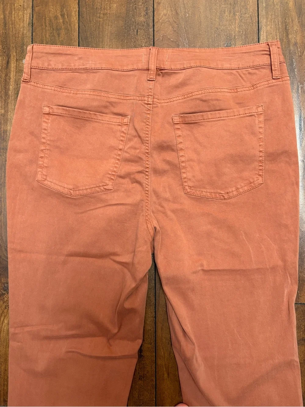 m jeans by maurices Women's High Rise Skinny Jeans in Rust Size 18W - Picture 4 of 8